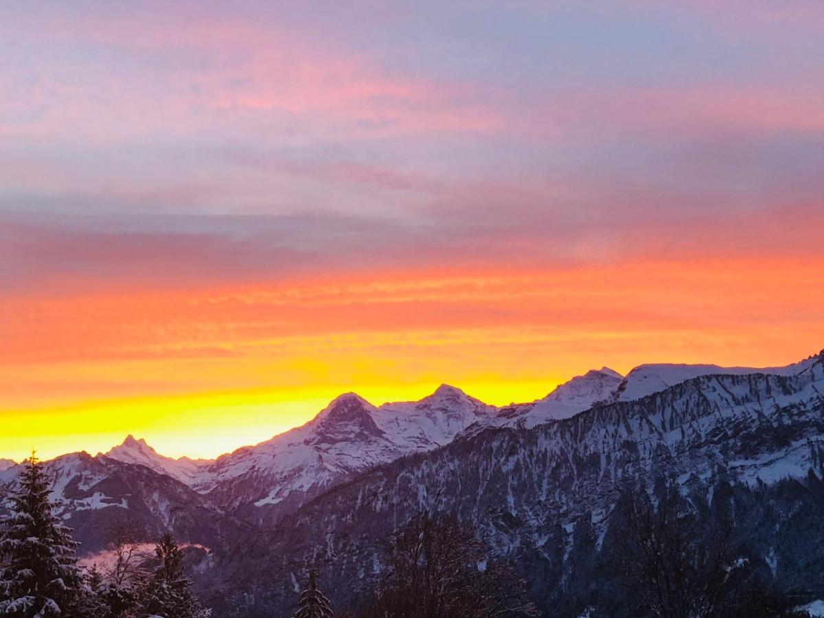 Wohnung Mit See Und Bergsicht Im Vier Sterne Hotel Beatenberg Exteriér fotografie